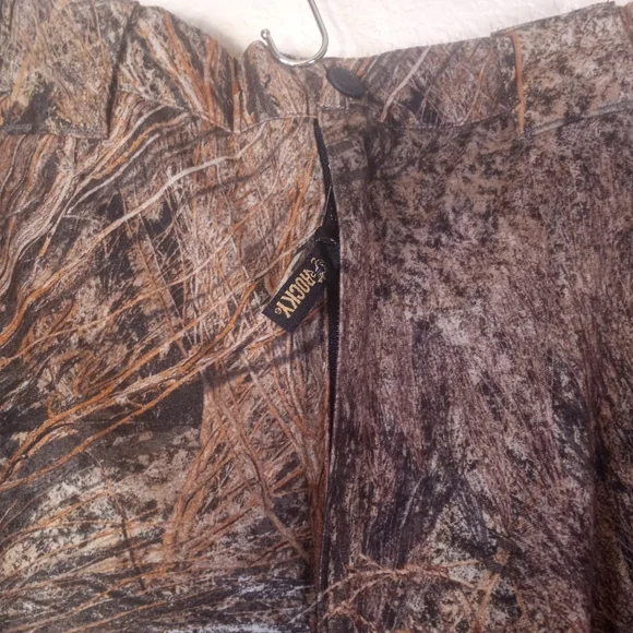 Rocky Scentiq Mossy Oak Brush Camoflage Hunting Waterproof Zippered Leg Pant L